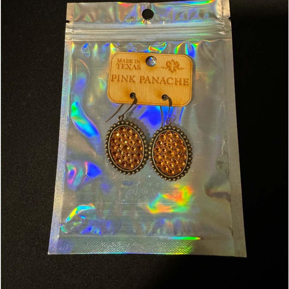 Pink panache earrings